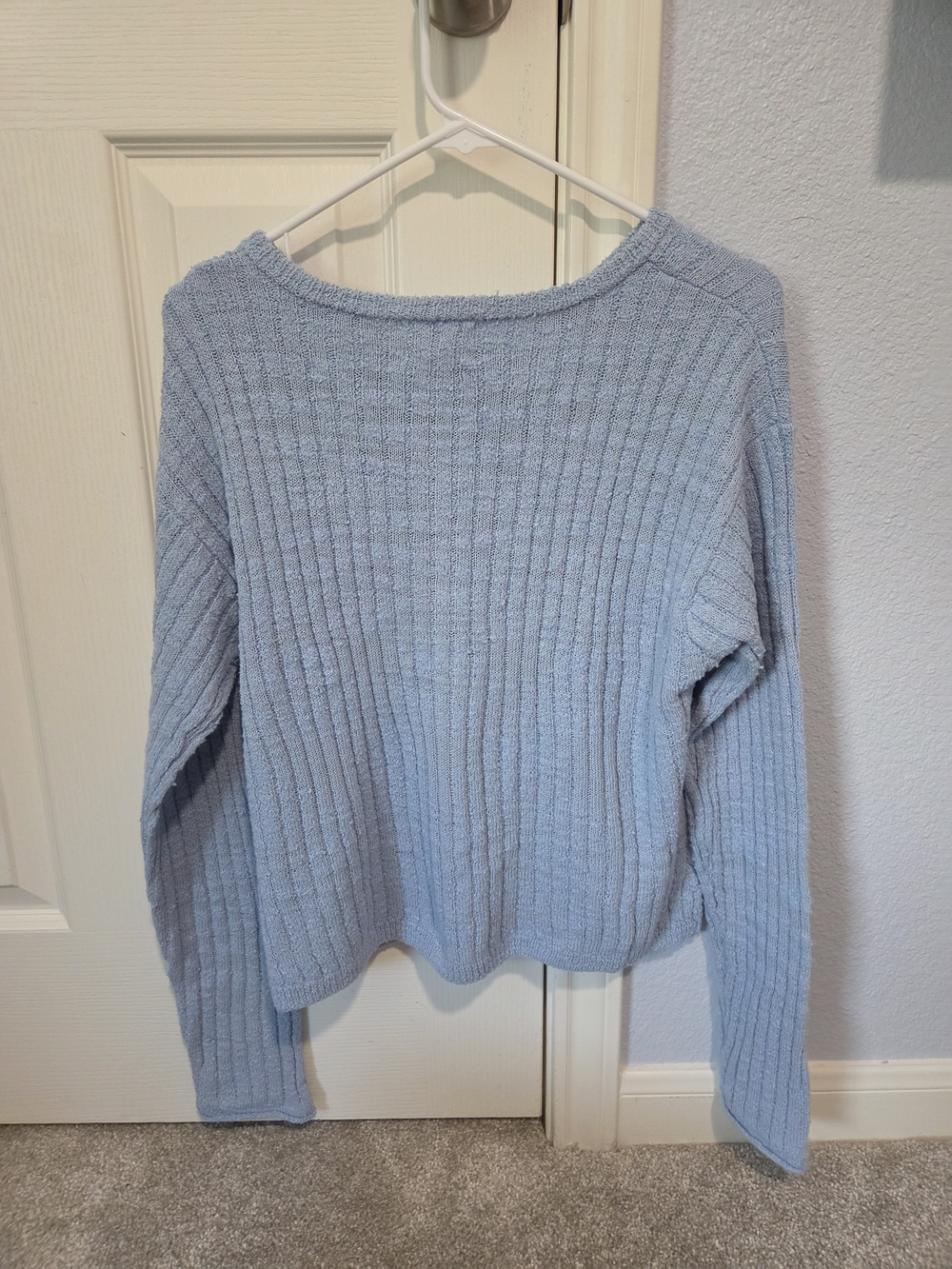 Universal Thread Powder Blue Ribbed Button Cardigan - Picture 9 of 9